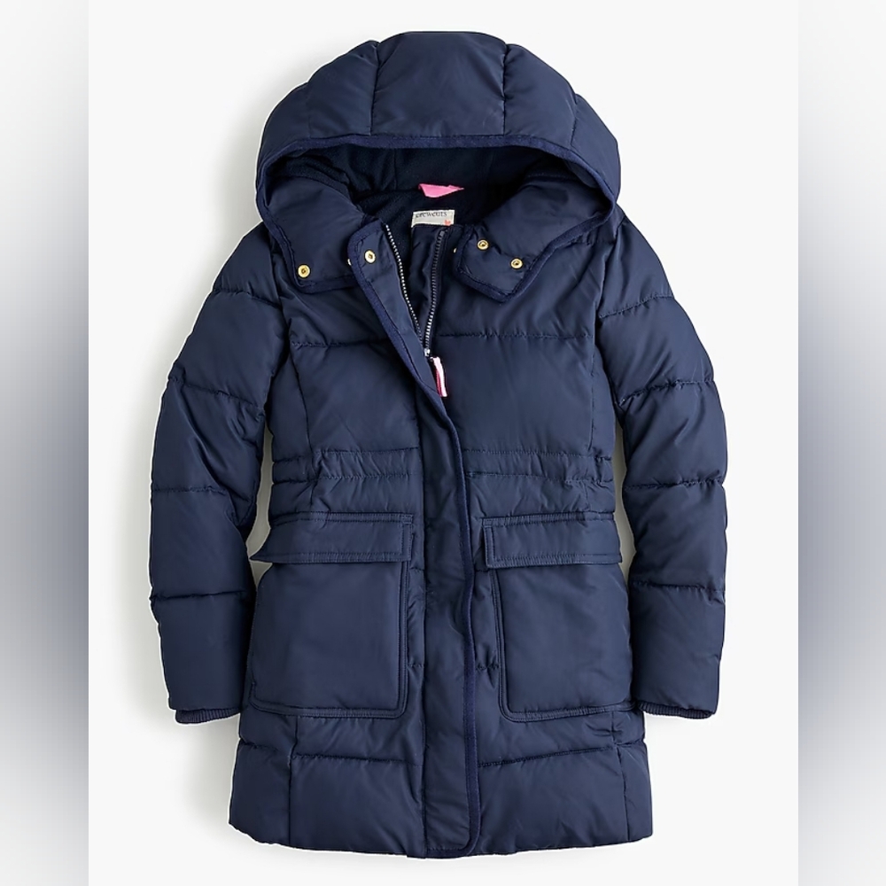 Crewcuts J. Crew Girls' classic parka with eco-friendly PrimaLoft Size 10 Comfy